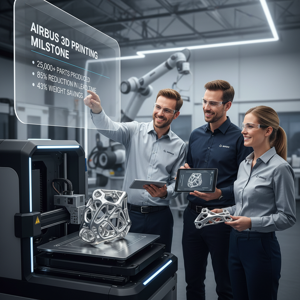 Airbus Soars with 3D Printing: Over 25,000 Flight-Ready Parts Annually Paving the Way for a Lighter, More Agile Future