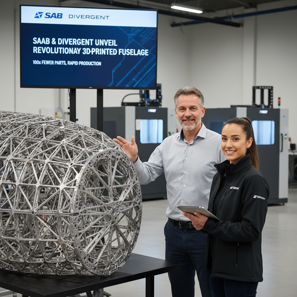 A New Era in Aerospace: Saab and Divergent Unveil 3D-Printed Fuselage