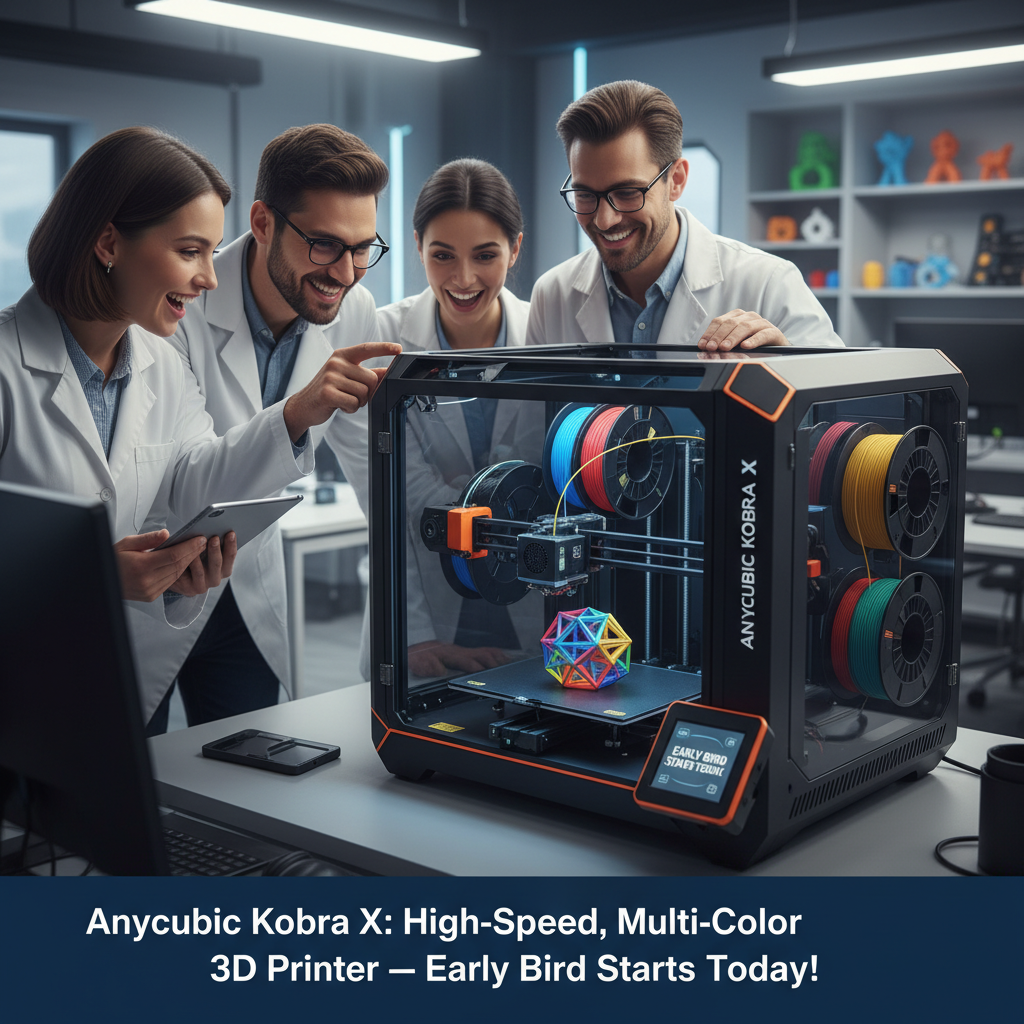 Anycubic Launches Kobra X High-Speed Multi-Color 3D Printer with Early Bird Campaign Starting Today