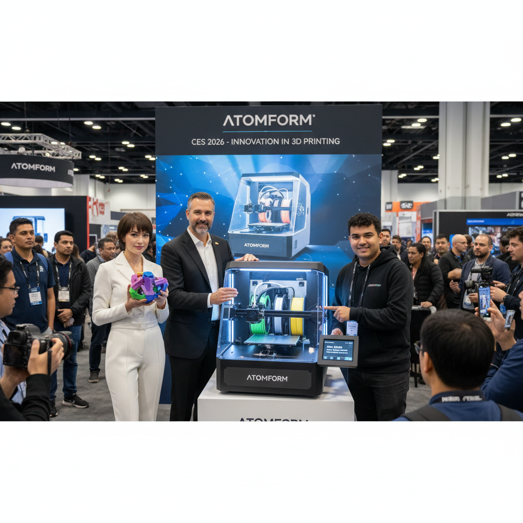 AtomForm Unveils Revolutionary 12-Nozzle Palette 300 Multi-Material 3D Printer at CES 2026