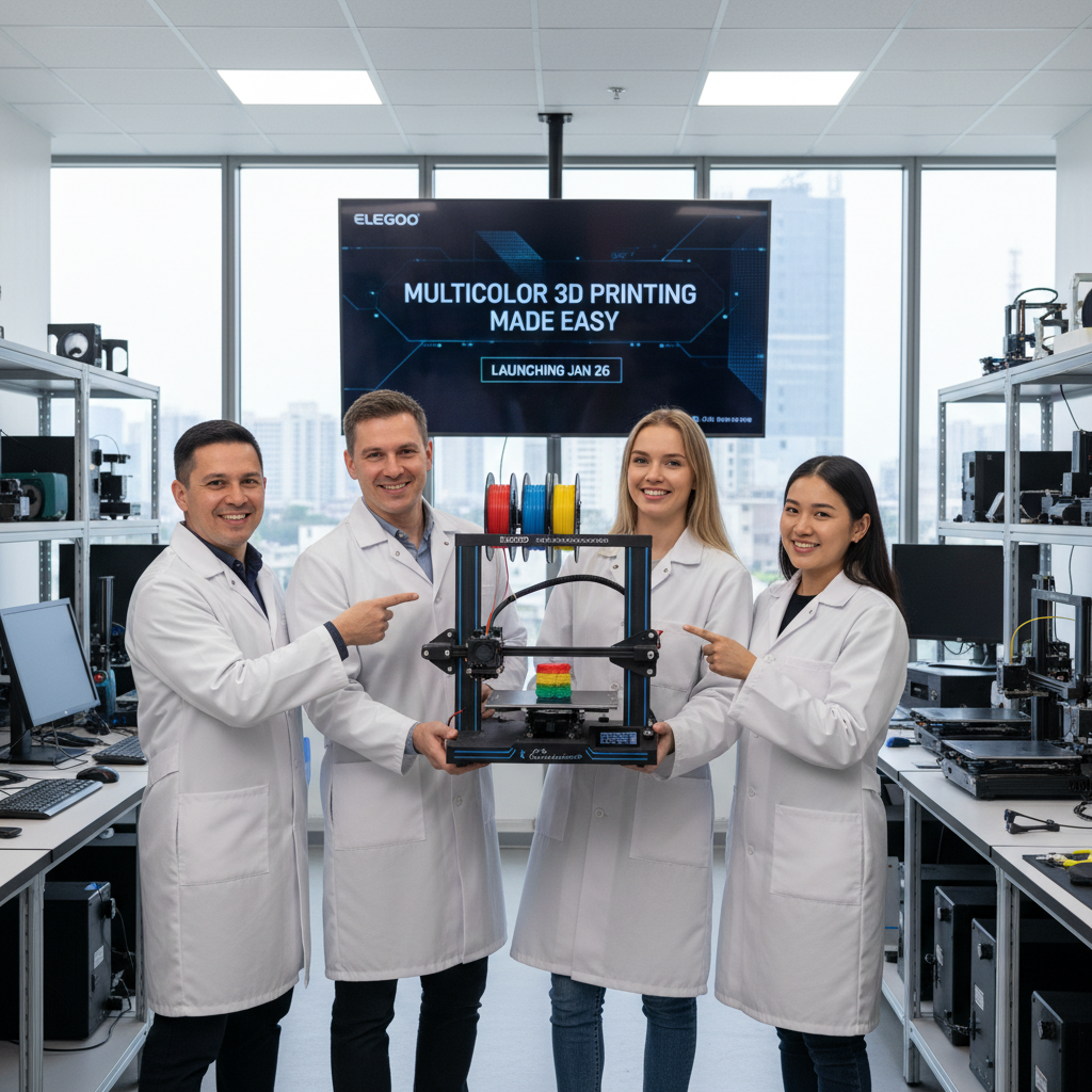 ELEGOO Set to Launch Centauri Carbon 2 Combo: Revolutionizing Multicolor 3D Printing for All