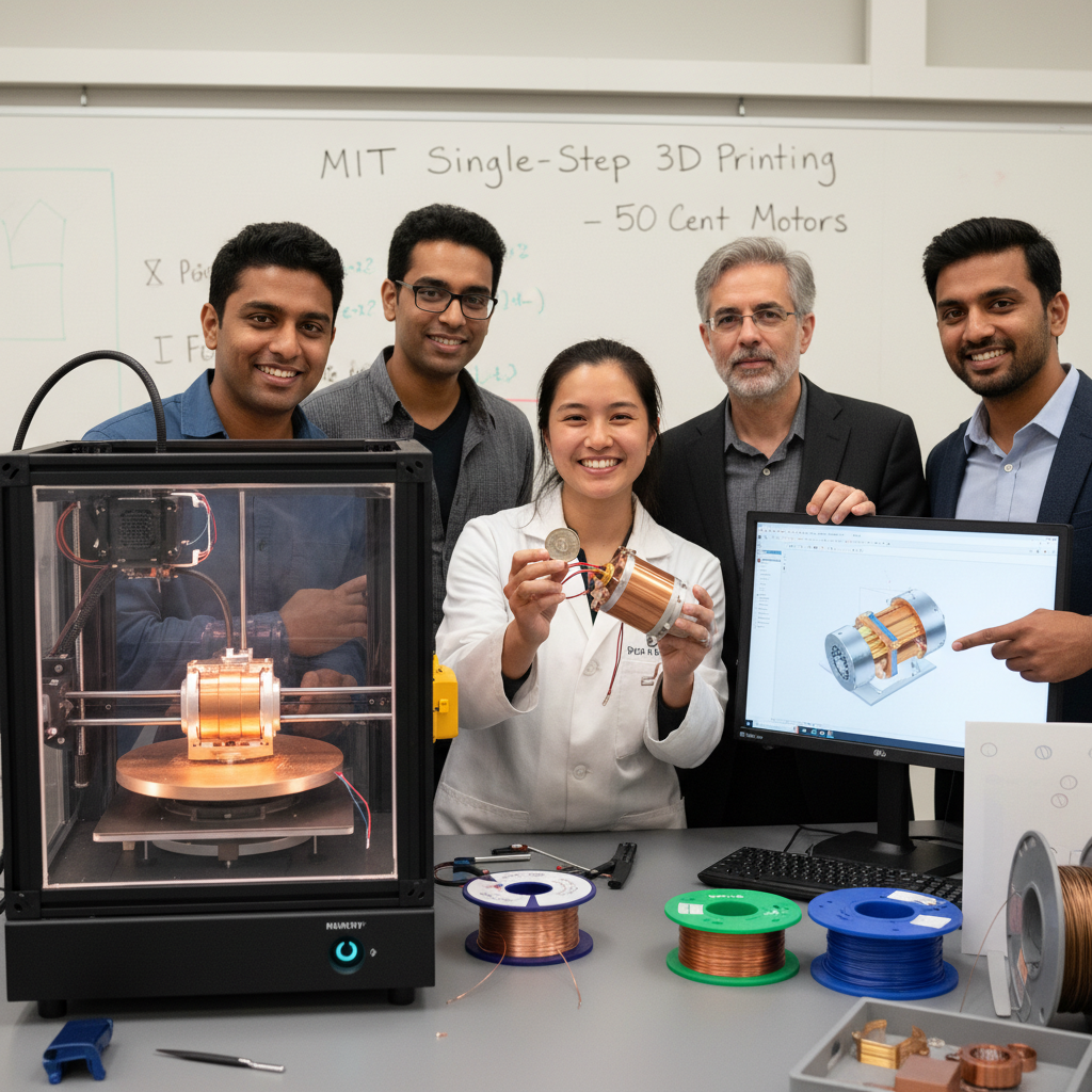MIT Researchers Revolutionize Manufacturing with Single-Step 3D-Printed Electric Machines