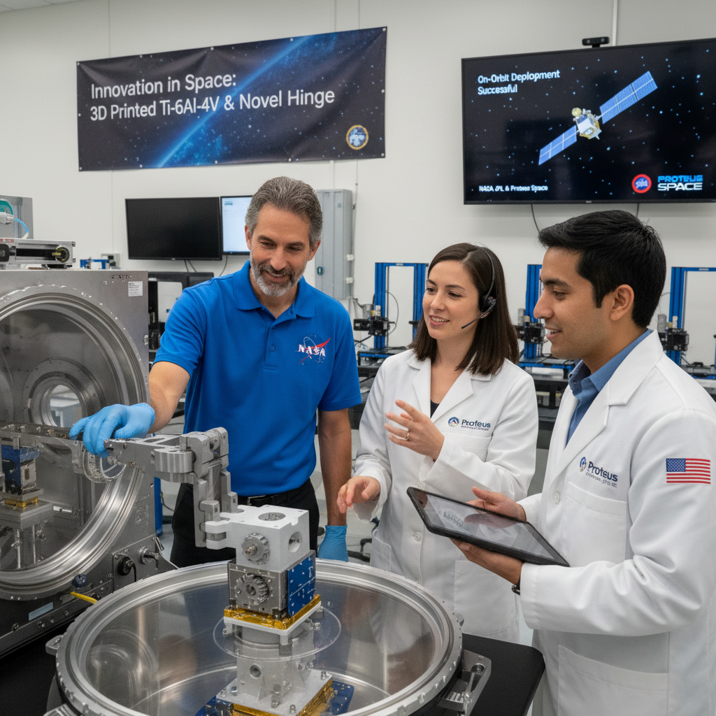 NASA JPL and Proteus Space Achieve Landmark 3D Printed Deployment in Orbit