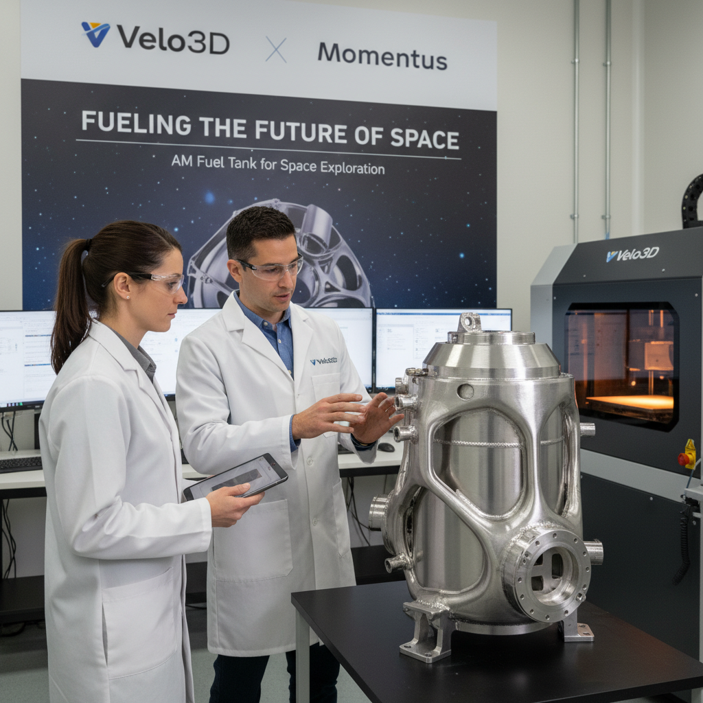 Velo3D and Momentus Propel Space Travel with Additively Manufactured Fuel Tanks