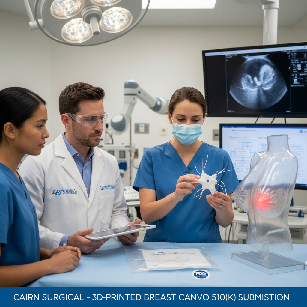 Cairn Surgical Submits 3D Printing-Enabled Breast Cancer Locator System to FDA