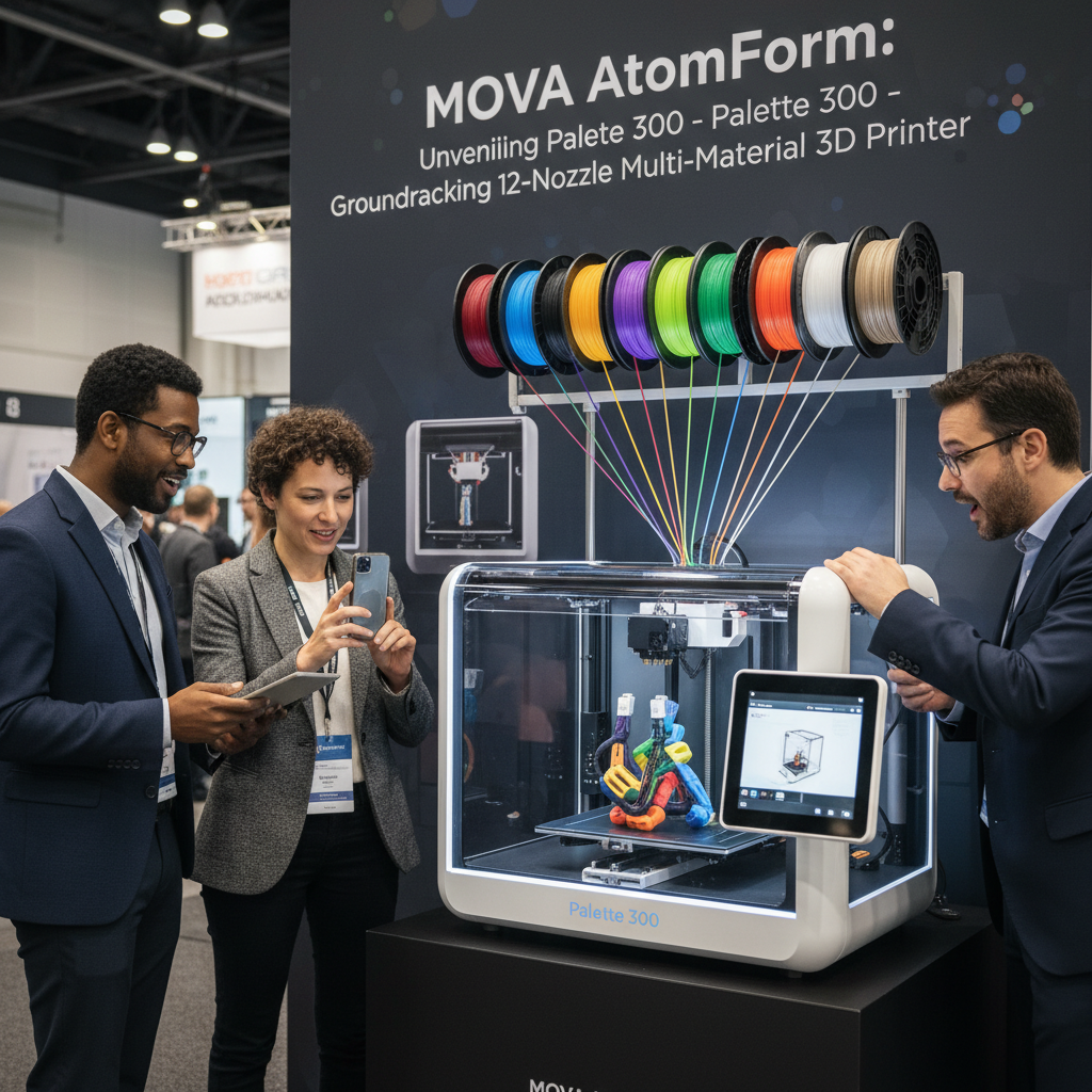 MOVA AtomForm Unveils Palette 300: A Groundbreaking 12-Nozzle 3D Printer for Consumers