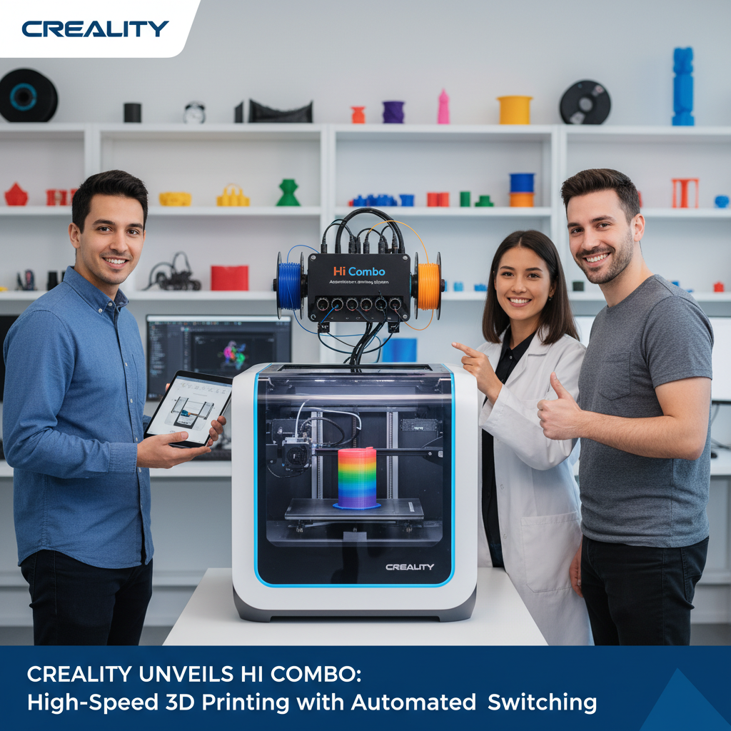 Creality Unveils Hi Combo: High-Speed 3D Printing Redefined with Automated Filament Switching