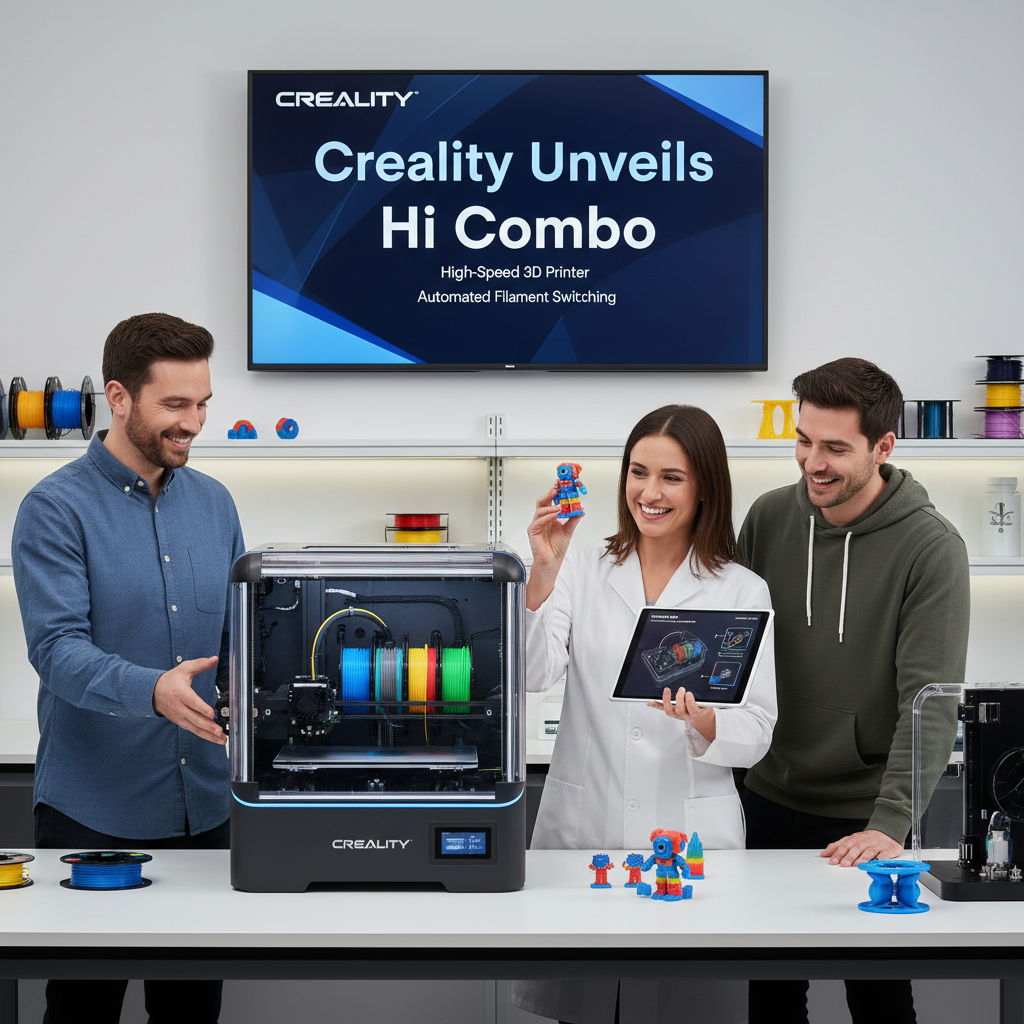 Creality Unveils Hi Combo: A High-Speed 3D Printer with Automated Filament Switching