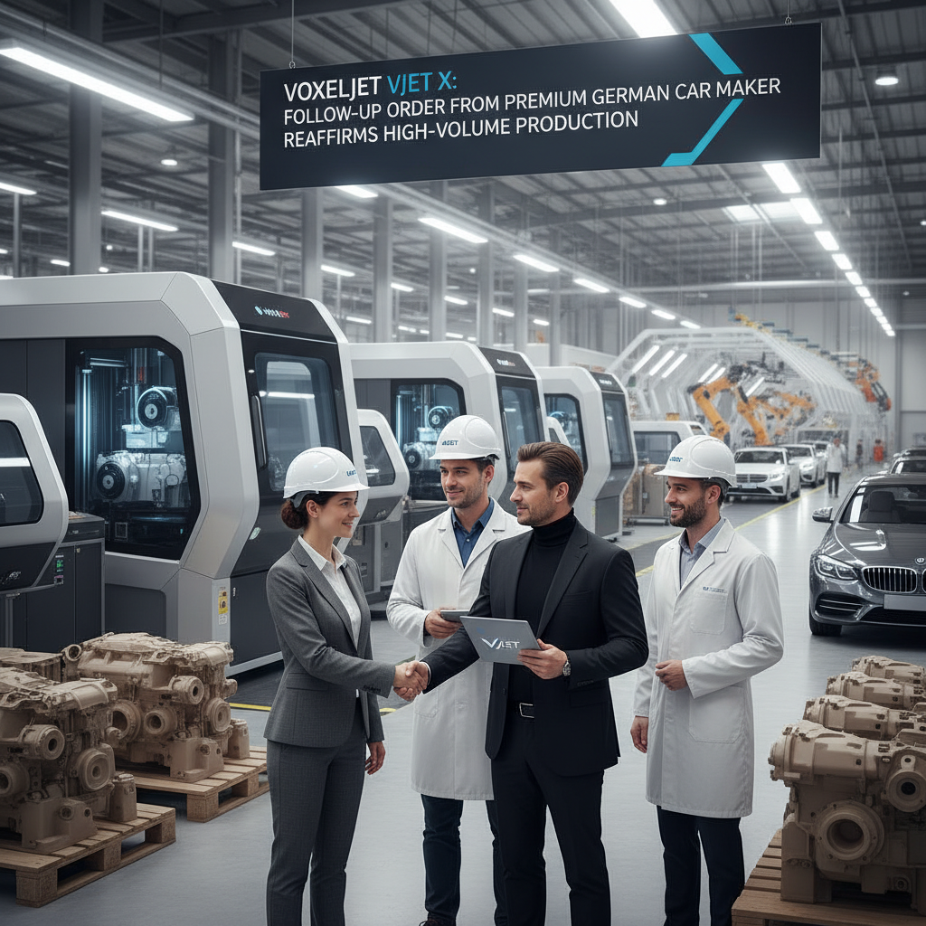 Voxeljet's VJET X Secures Follow-Up Order: High-Speed 3D Printing Poised for High-Volume Industrial Production